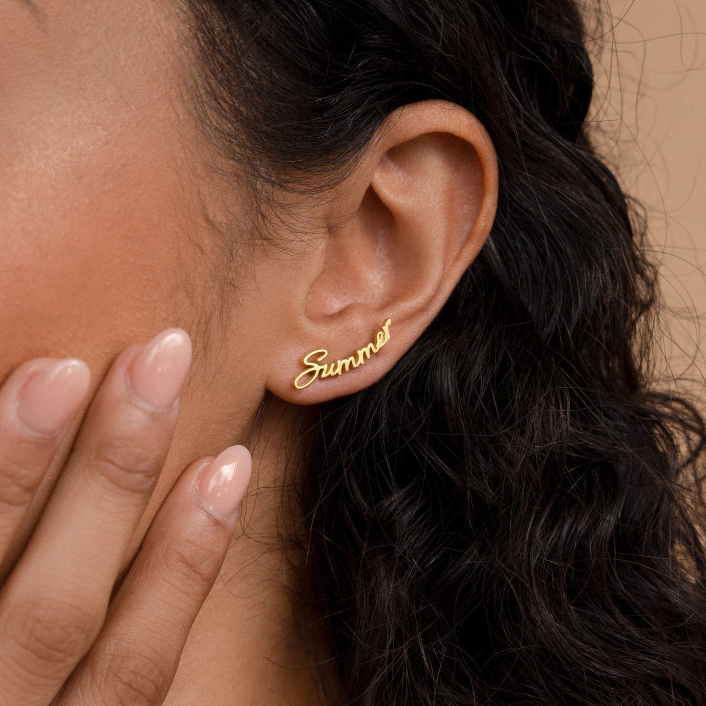 Custom Name Earrings - Minimalist Earrings