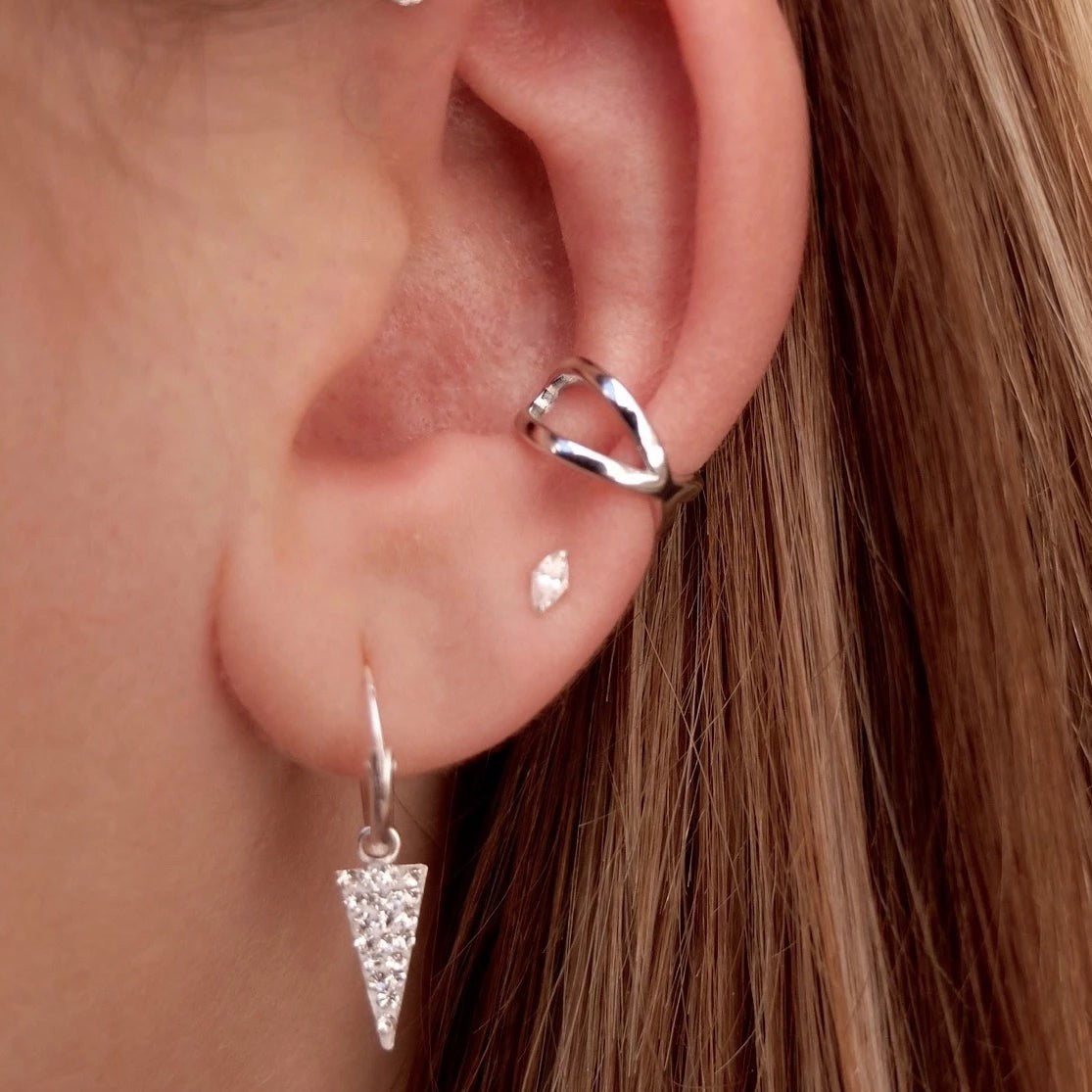 Sage - Small Marquise Earrings