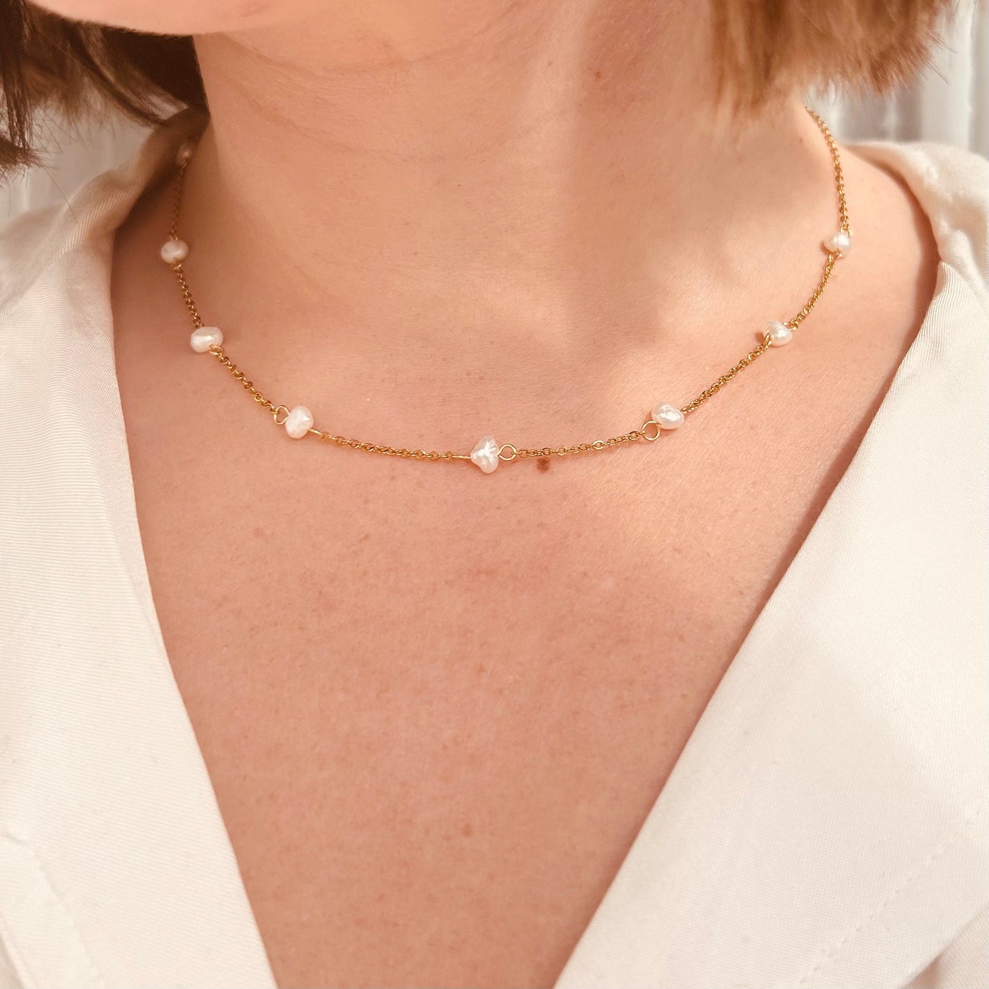 Gold Pearl Chain – Your Everyday Elegance Necklace
