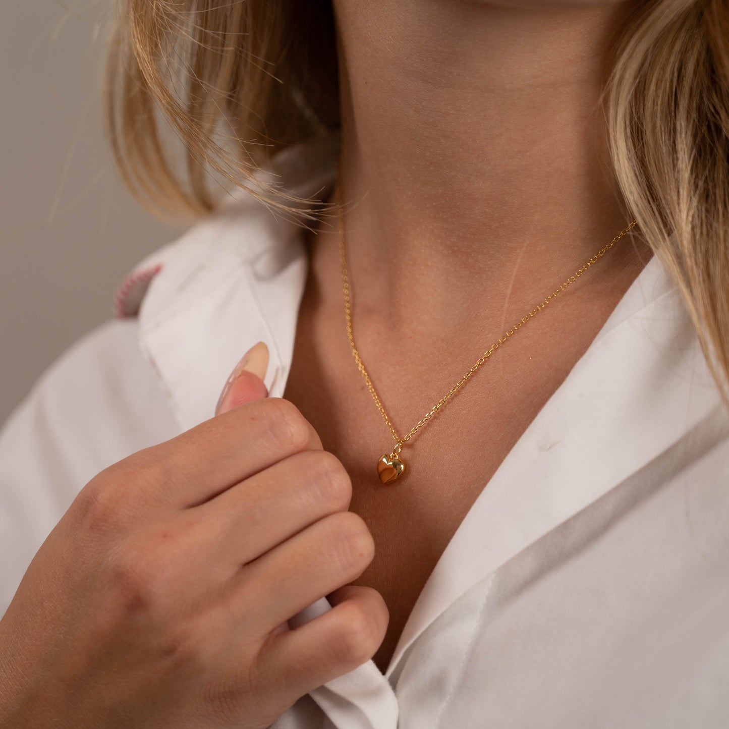 Lamia - Gold Heart Necklace