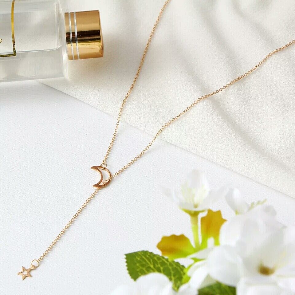 Luna y Estrella - Lariat Style Necklace