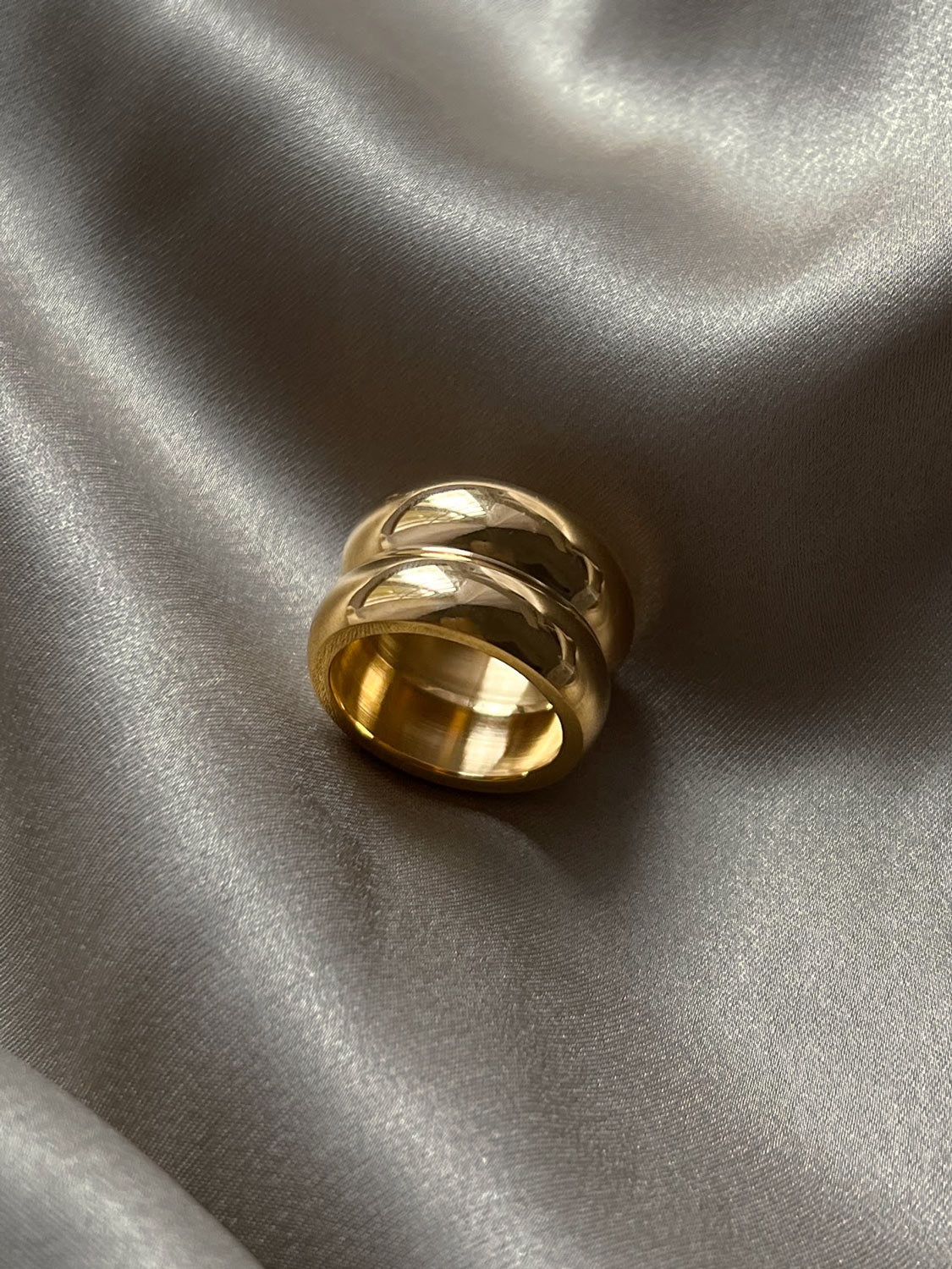 Seraphina - Double Thick Gold Ring