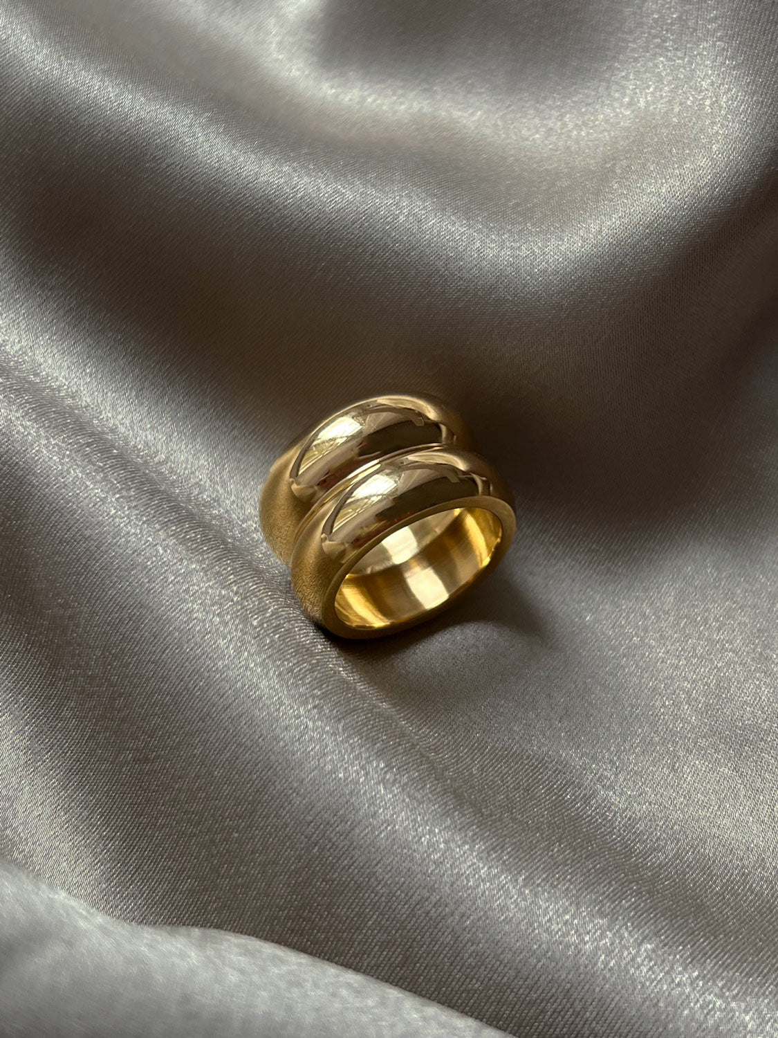 Seraphina - Double Thick Gold Ring