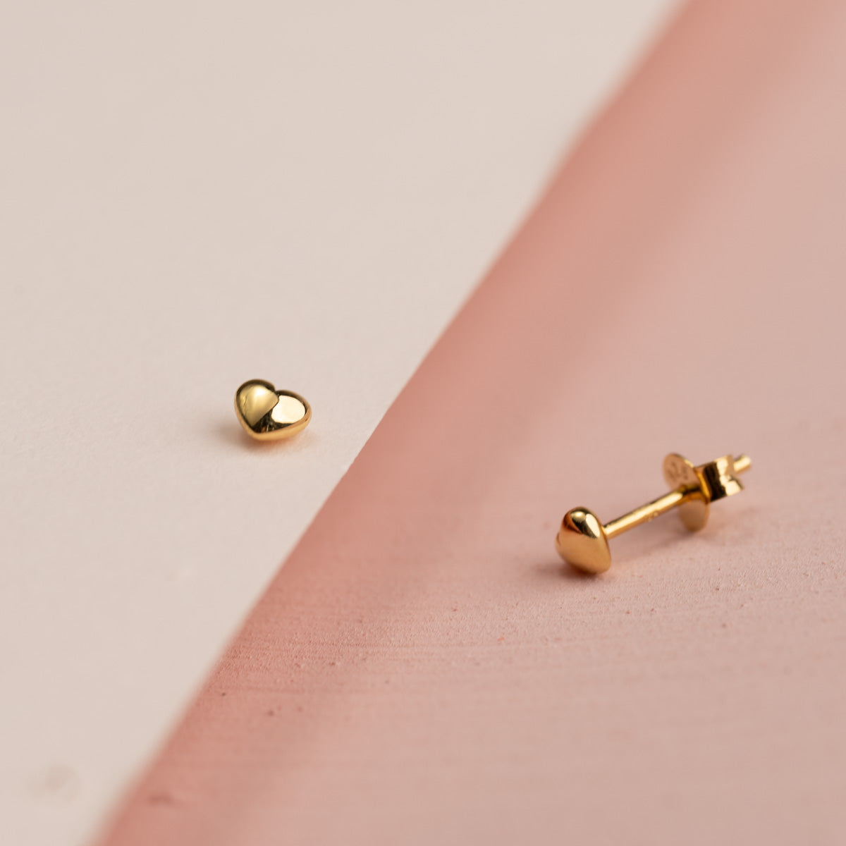 Eman - Gold Heart Earrings
