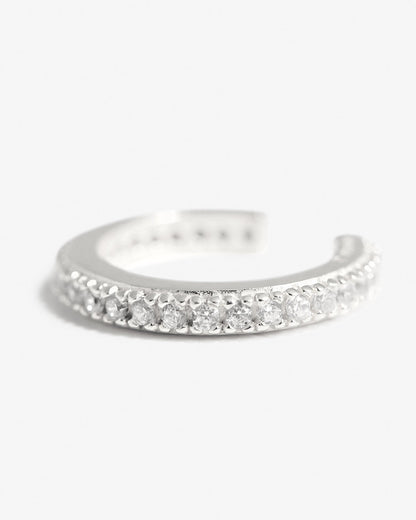 Thena - Silver Ear Hoops