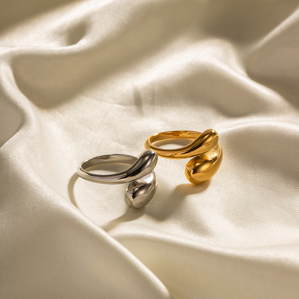 Water Drop Ring - Minimalist Wrap Ring