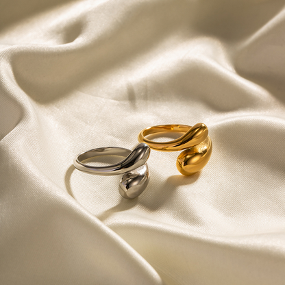 Water Drop Ring - Minimalist Wrap Ring