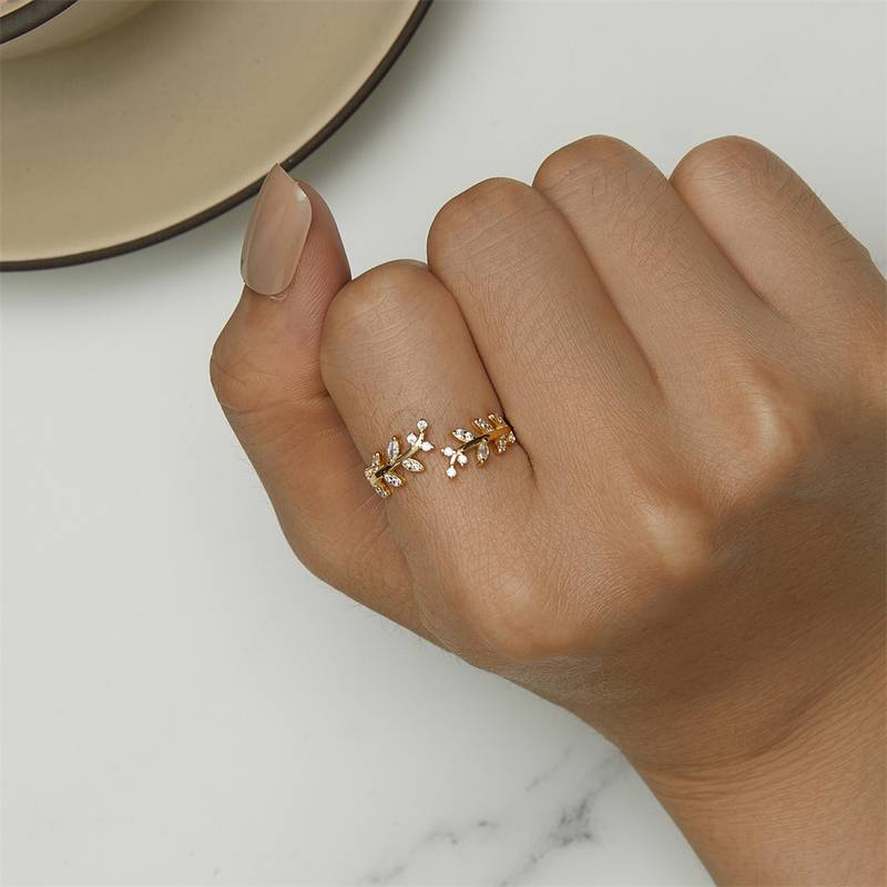 Branch Leaf Ring - Tree Leaf Ring