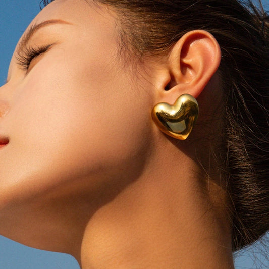 Large Heart Earrings