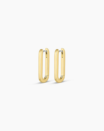 Parker - Rectangular Huggie Earrings