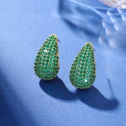 Diamond Drop Earrings - Intarsia Diamond Earring