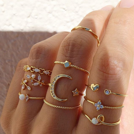 Luna and Star - 10 Fashion Rings