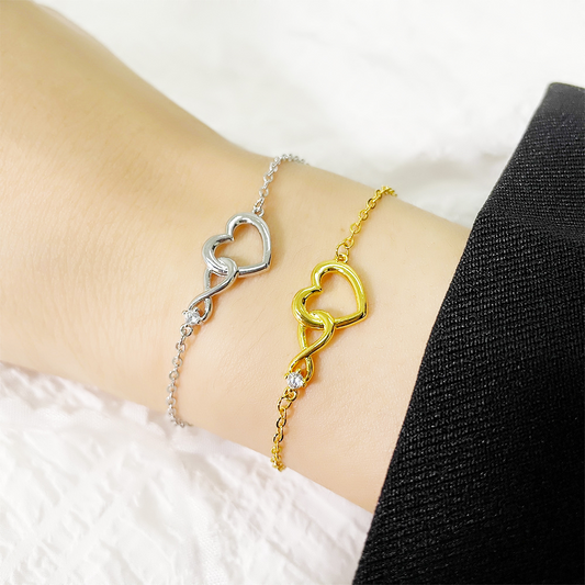 Infinite Heart Bracelet - Delicate CZ Bracelet