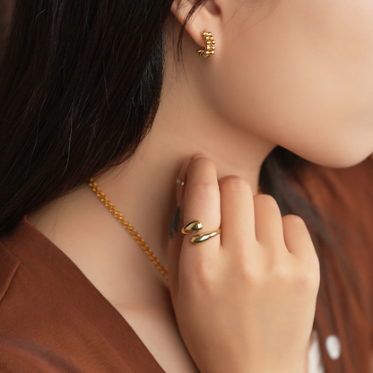 Water Drop Ring - Minimalist Wrap Ring