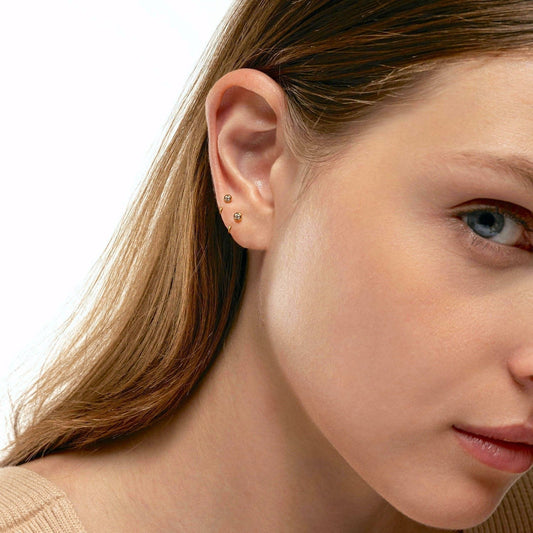 Paloma - Mini Hoop Huggie Earrings