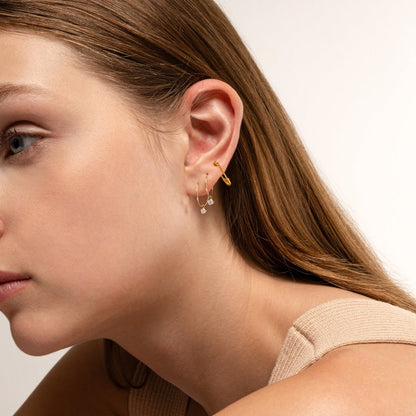 Eden - Small Safety Pin Earrings