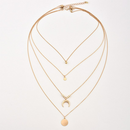 Boho Moon Multilayer Necklace
