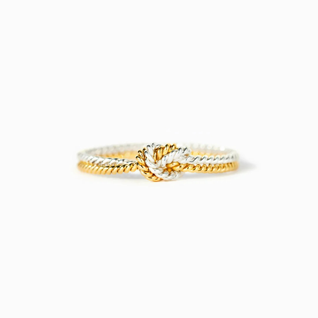Angel Knot Ring - Gold and Silver