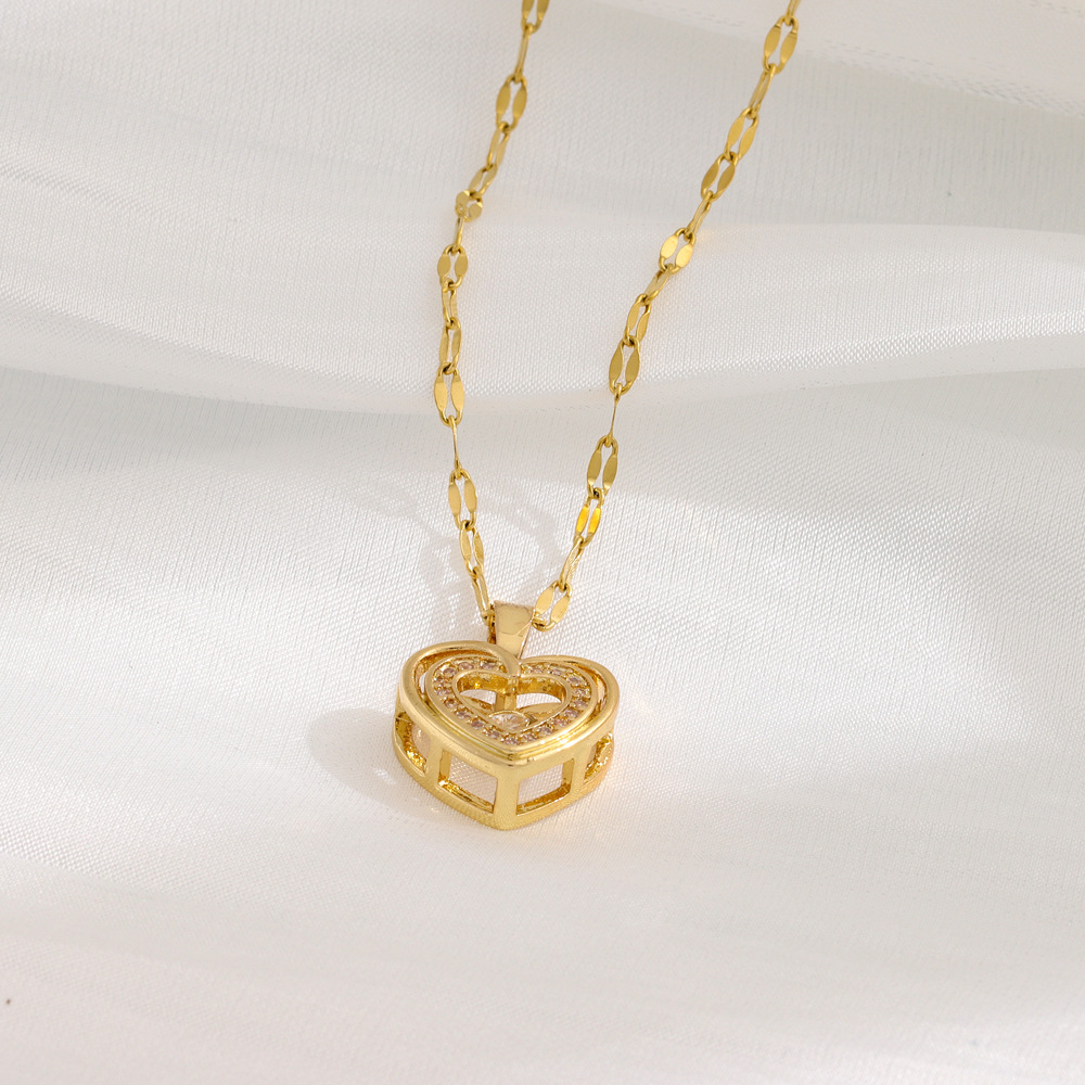 Heart Pendant - Double Layer Necklace