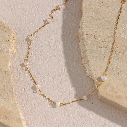 Gold Pearl Chain – Your Everyday Elegance Necklace