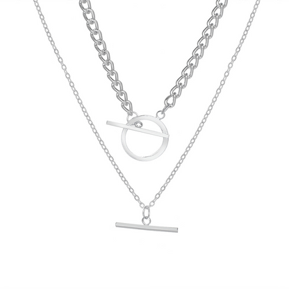 Double Chain - Cuban Chain and Pearl Chain