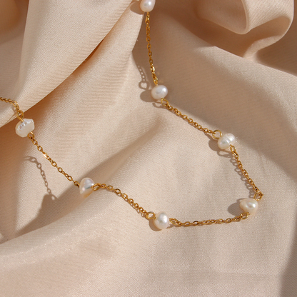 Gold Pearl Chain – Your Everyday Elegance Necklace
