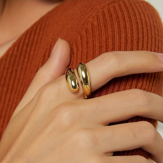Water Drop Ring - Minimalist Wrap Ring
