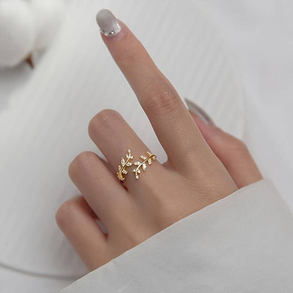 Branch Leaf Ring - Tree Leaf Ring