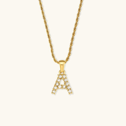 Maeve - Diamond Necklace with Initial Letters