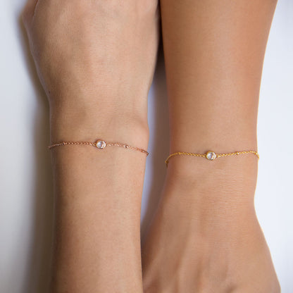 Hana - Crystal Pearl Chain Bracelet