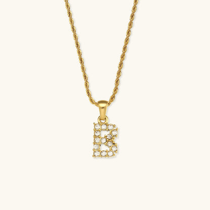 Maeve - Diamond Necklace with Initial Letters