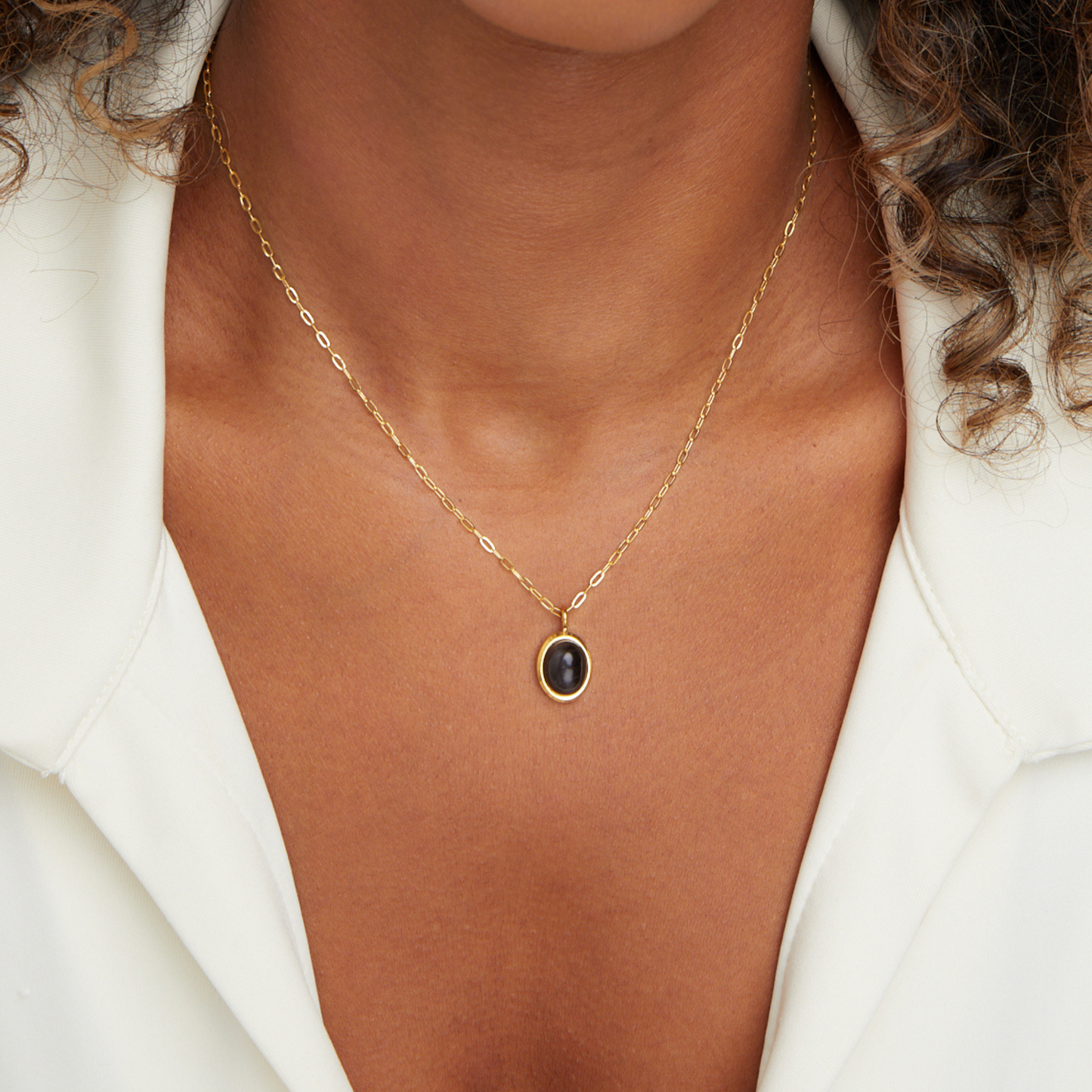 Euphrosyne – Black Onyx Necklace