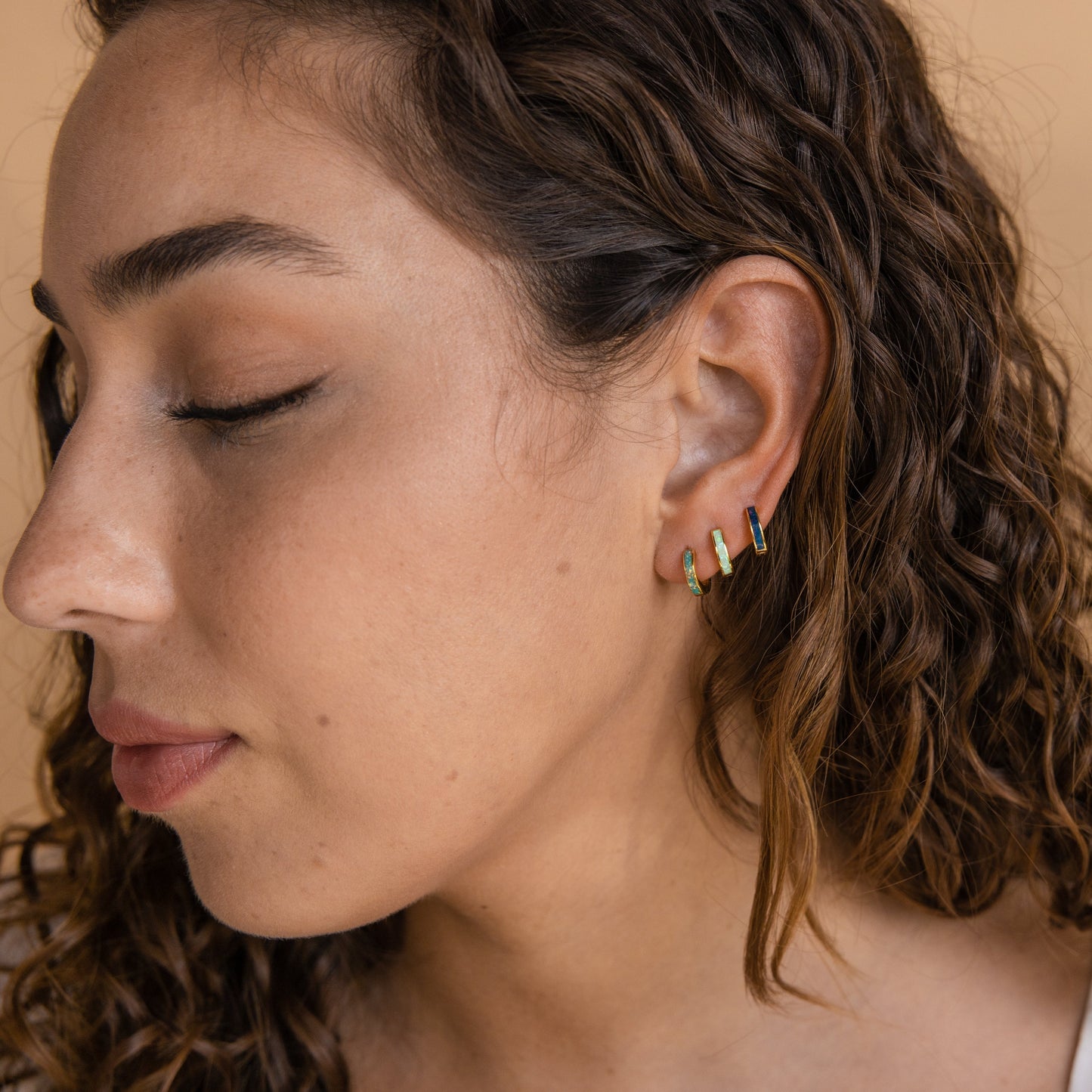 Opal Inlay Rings – Opal Earrings