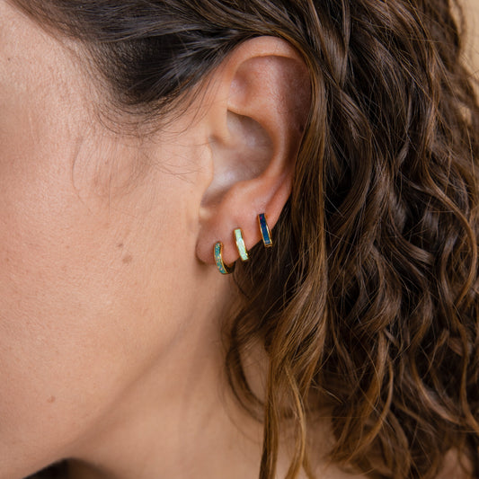 Opal Inlay Rings – Opal Earrings