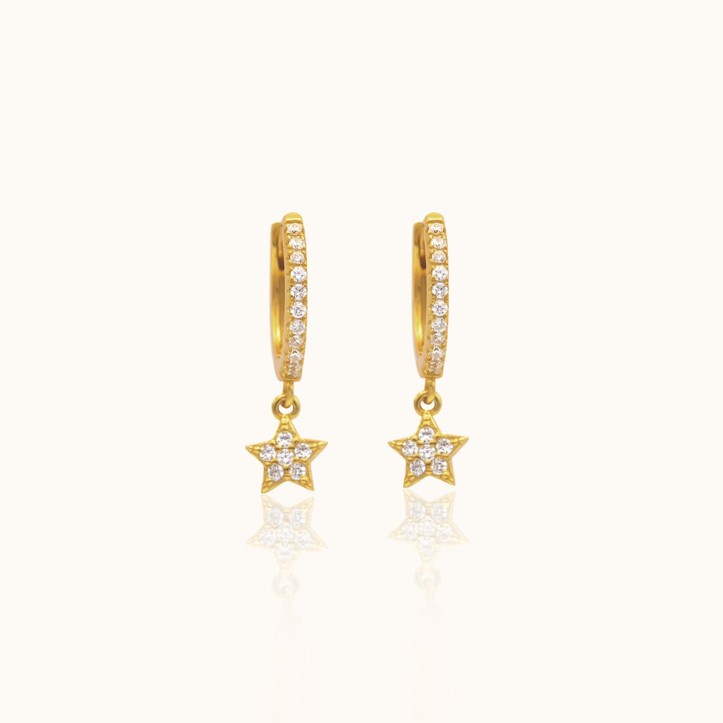 Vanna - Star-shaped CZ Earrings
