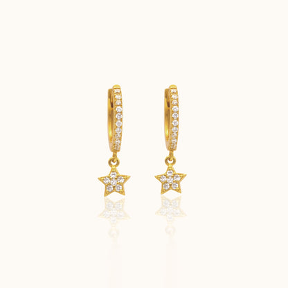 Vanna - Star-shaped CZ Earrings