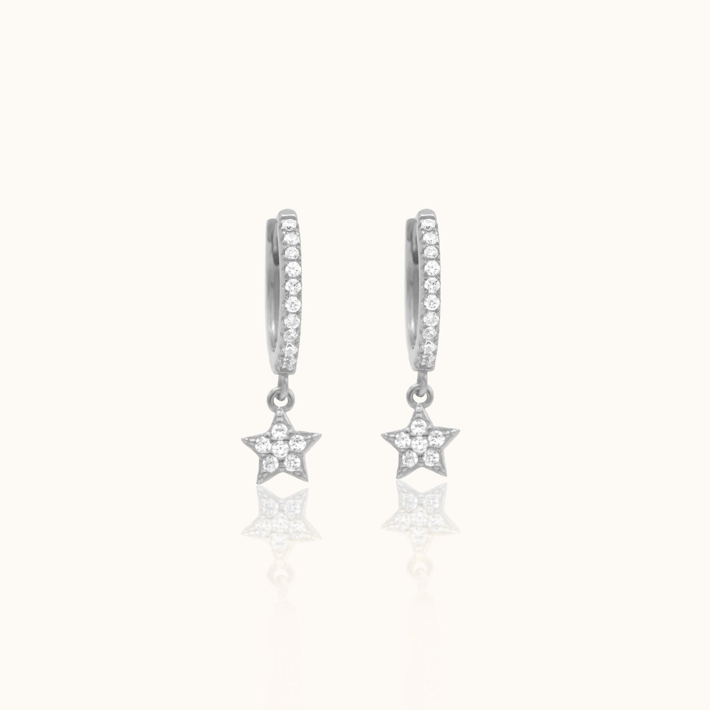 Vanna - Star-shaped CZ Earrings