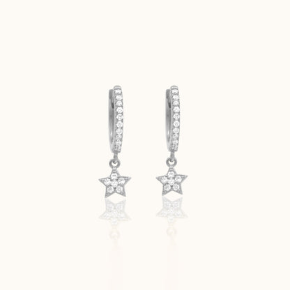 Vanna - Star-shaped CZ Earrings