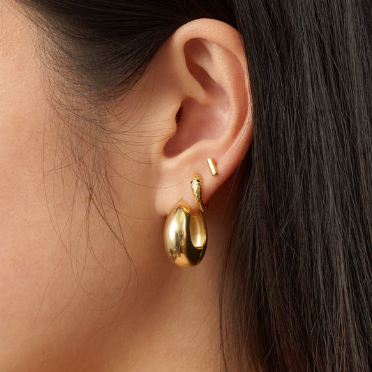 Iseul - Thick Huggie Earrings