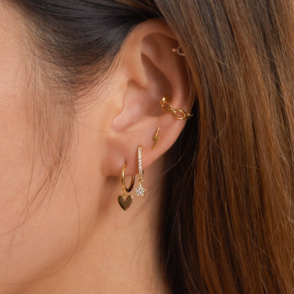 Vanna - Star-shaped CZ Earrings