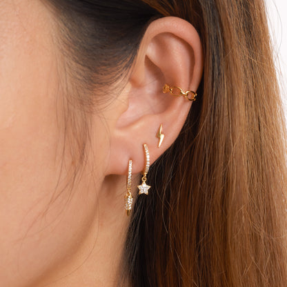Vanna - Star-shaped CZ Earrings