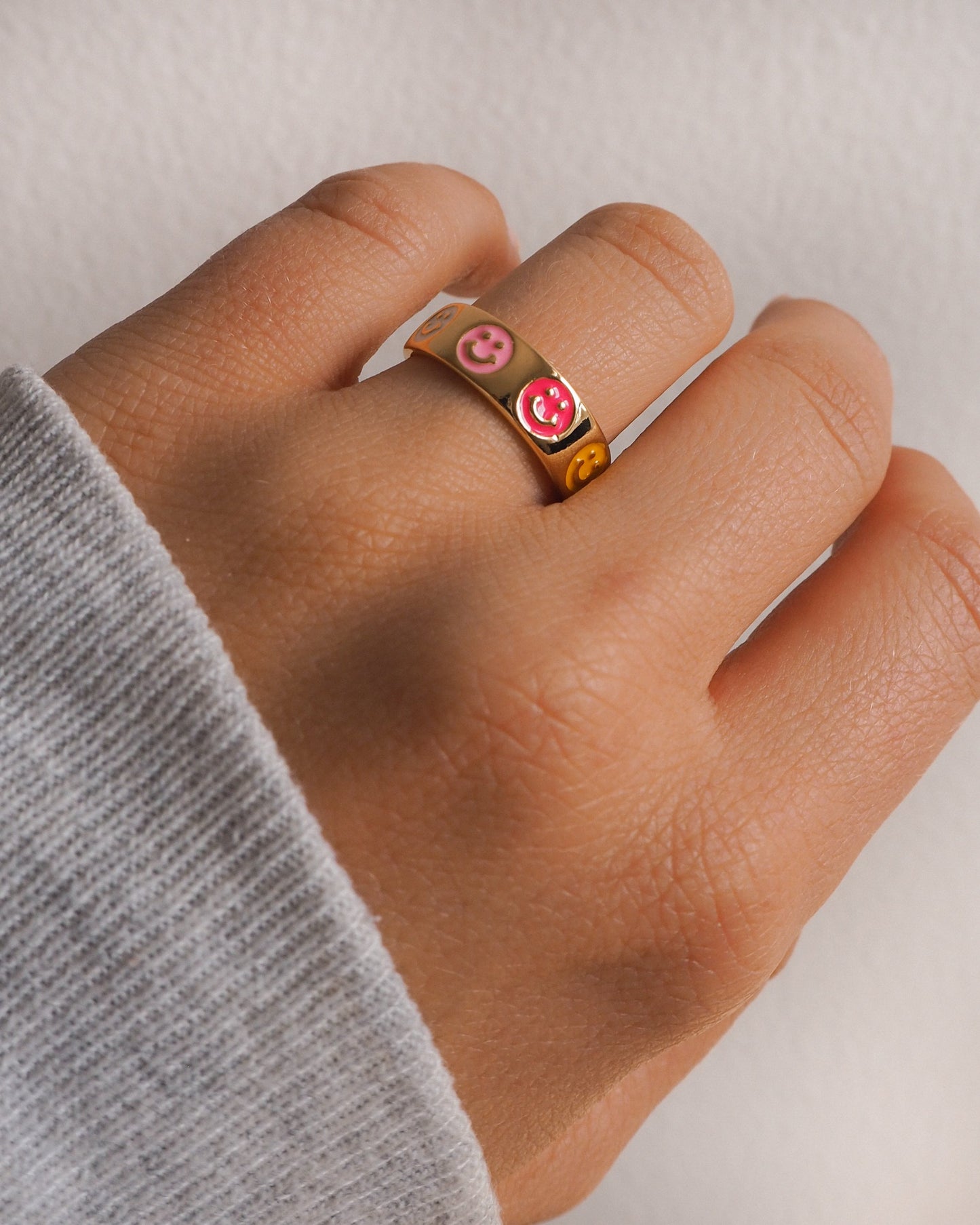 Smiley - Colorful Smiley Ring