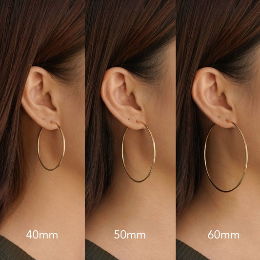 Scarlett - Large Thin Hoops