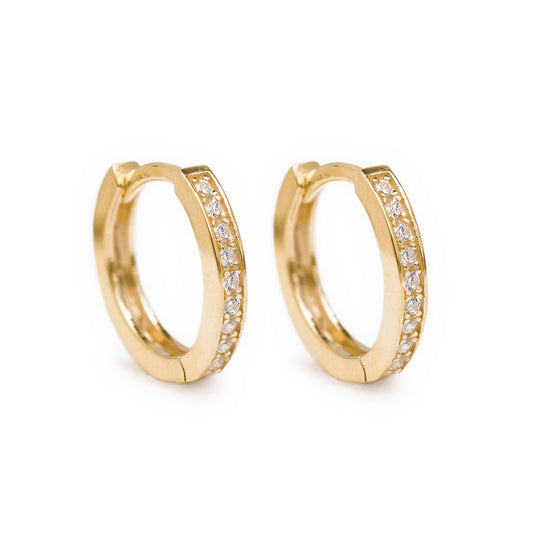 Classic Pavé Huggie Earrings