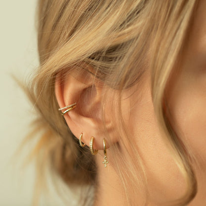 Classic Pavé Huggie Earrings