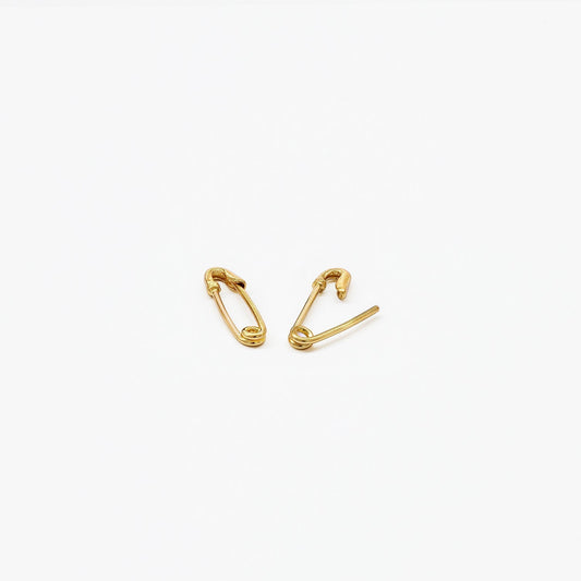 Eden - Small Safety Pin Earrings