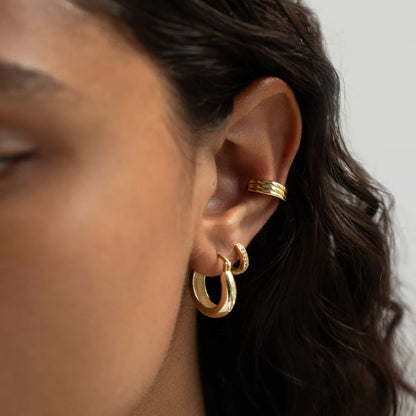 Classic Pavé Huggie Earrings