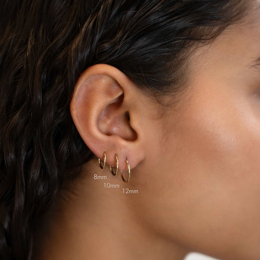 Classic and Thin Huggie Earrings
