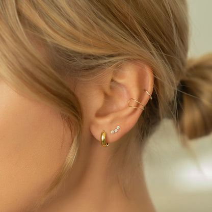 Classic and Thin Huggie Earrings