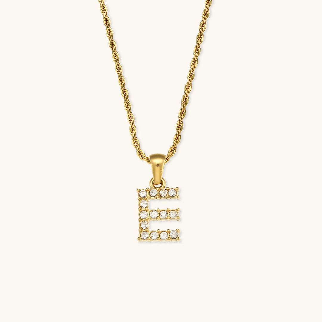 Maeve - Diamond Necklace with Initial Letters